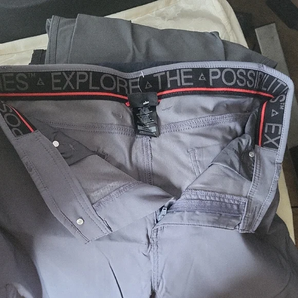 Men's Charcoal Cargo Pants - Picture 4 of 5